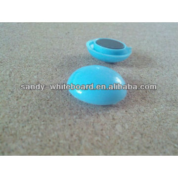 Botón plástico magnético, imán recubierto de plástico, botón magnético redondo, accesorios de pizarra, 20mm XD-PJ201-1